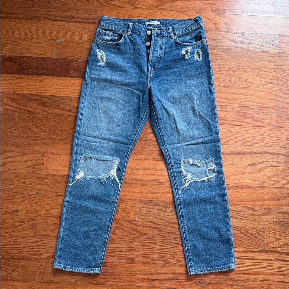 Forever 21 Women's Denim Straight Leg Jeans